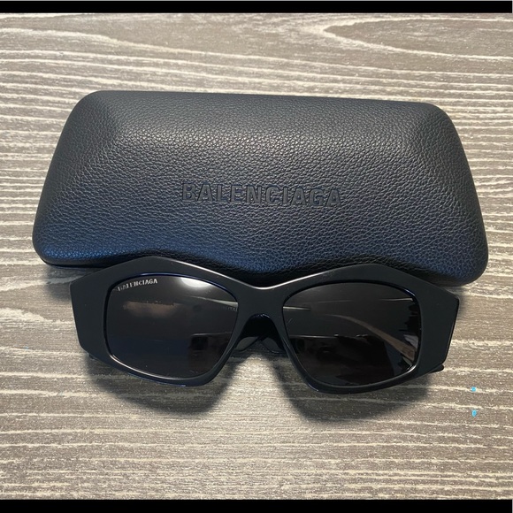 Balenciaga Mens Eyewear Rectangular Frame Sunglasses - Picture 5 of 9